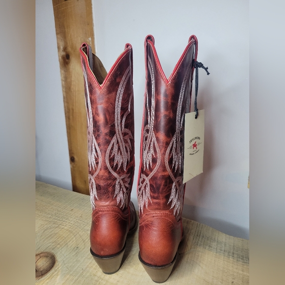 Idyllwind Women's Icon Embroidered Western Tall Boot - Round Toe Red Size 6.5B - Picture 4 of 8